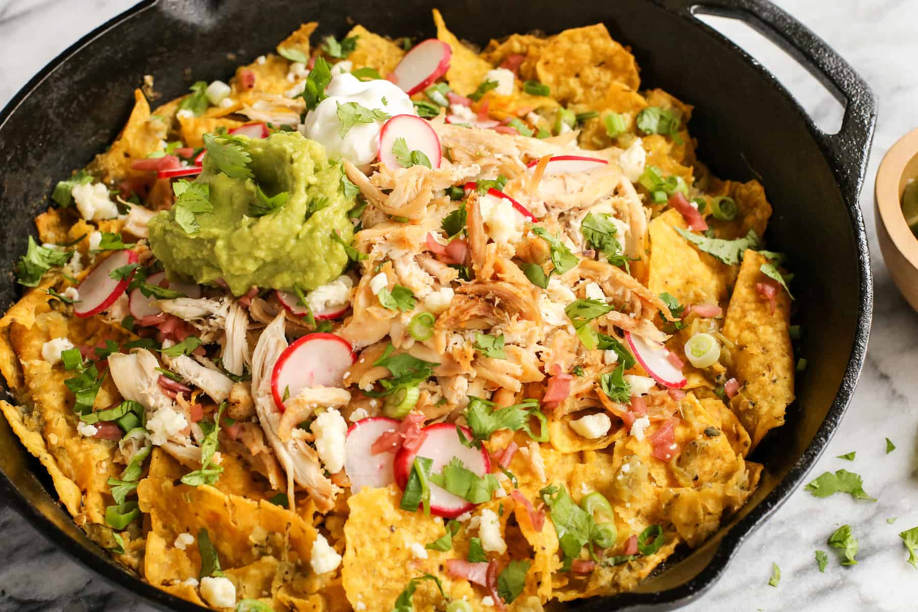 Easy Skillet Chicken Chilaquiles