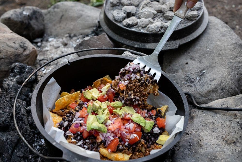Mexican ground beef for campfire nachos