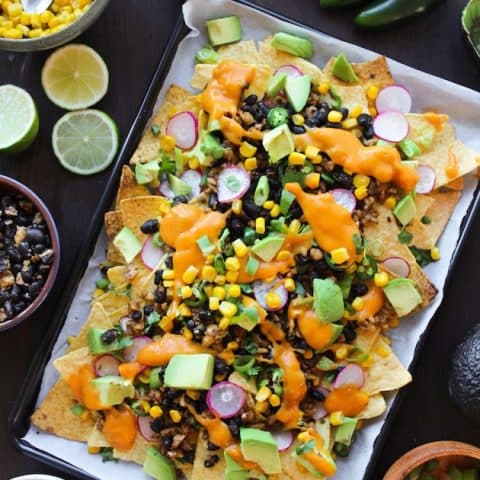 Healthy-ish Cheesy Vegan Nachos