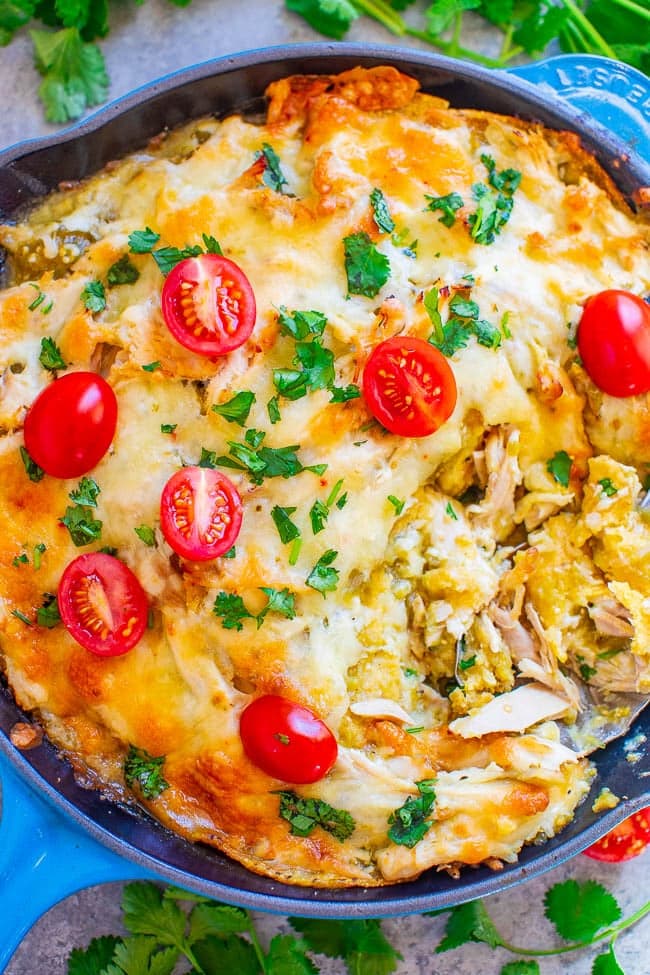 Salsa Verde Chicken Chilaquiles