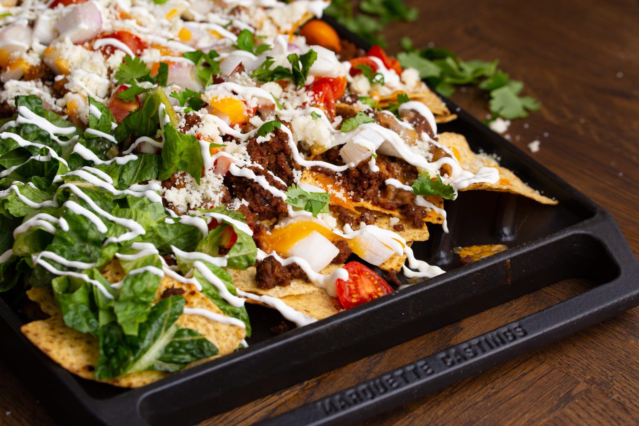 Sheet Pan Nachos with Ground Beef Recipe