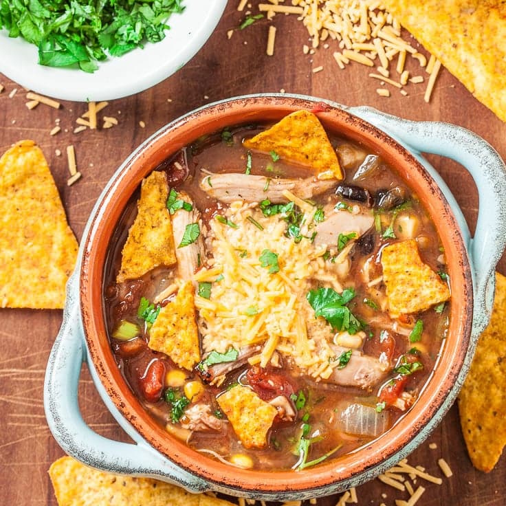30-Minute Nacho Chicken Soup