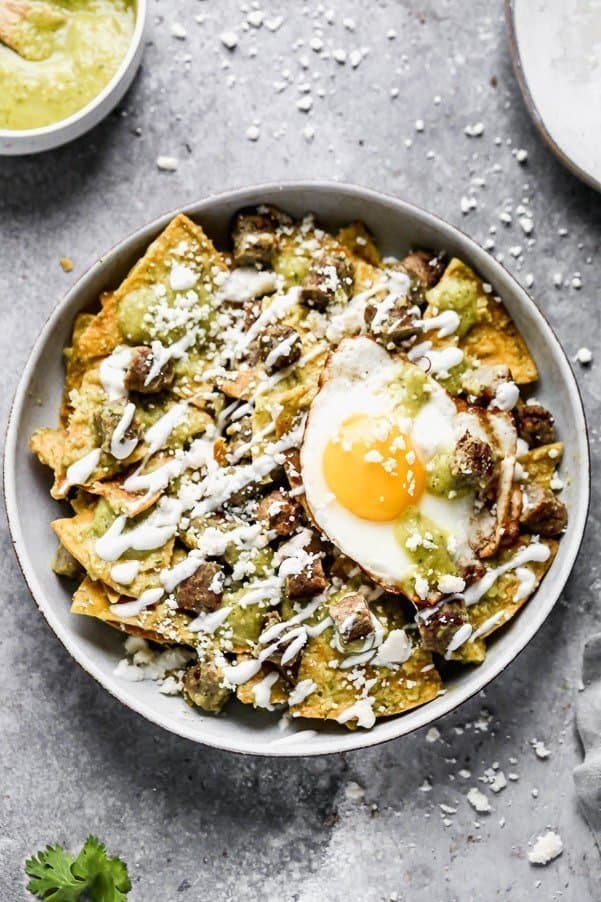 Breakfast Chilaquiles Verdes