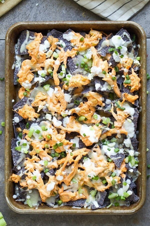 Buffalo Chicken Dip Nachos