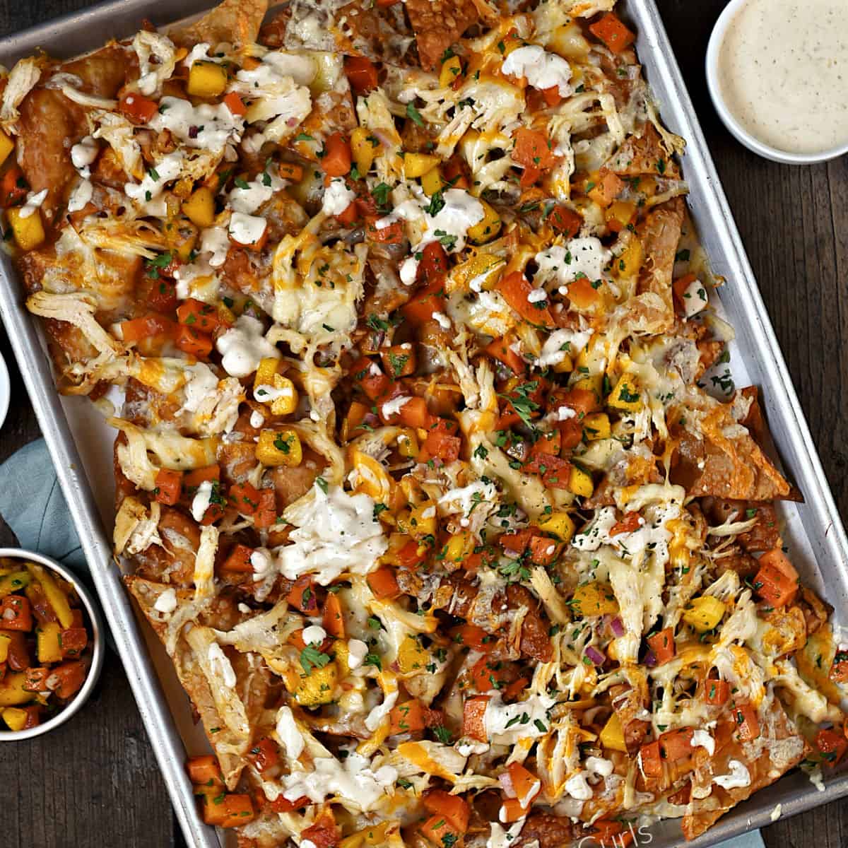 Asian Chicken Wonton Nachos Recipe
