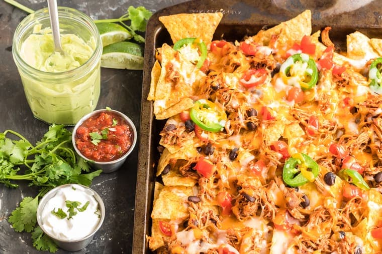 Sheet Pan Chicken Nachos