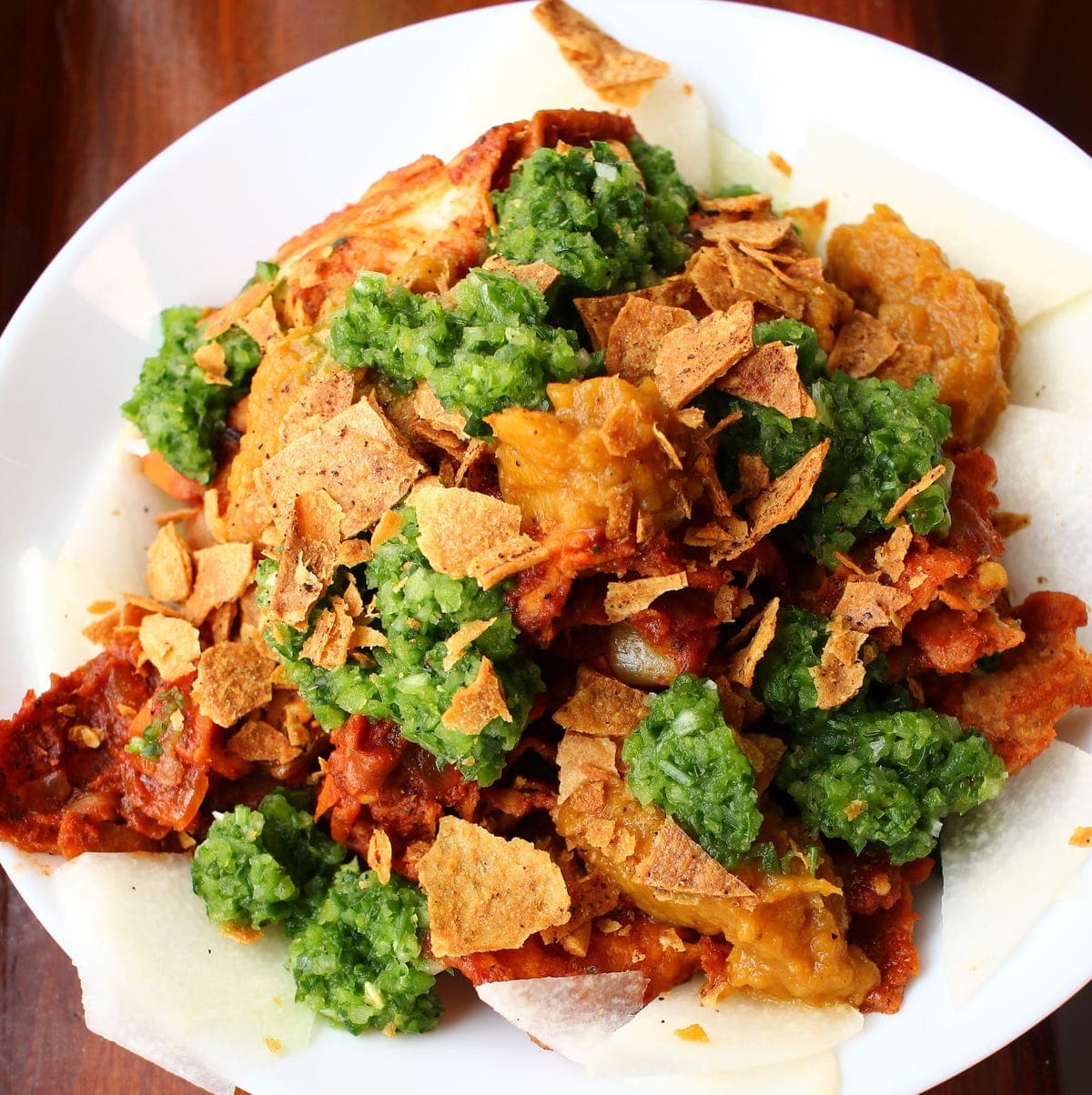 Canned Tomato Chilaquiles