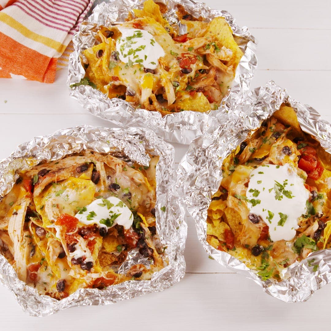 Foil Pack Chicken Nachos