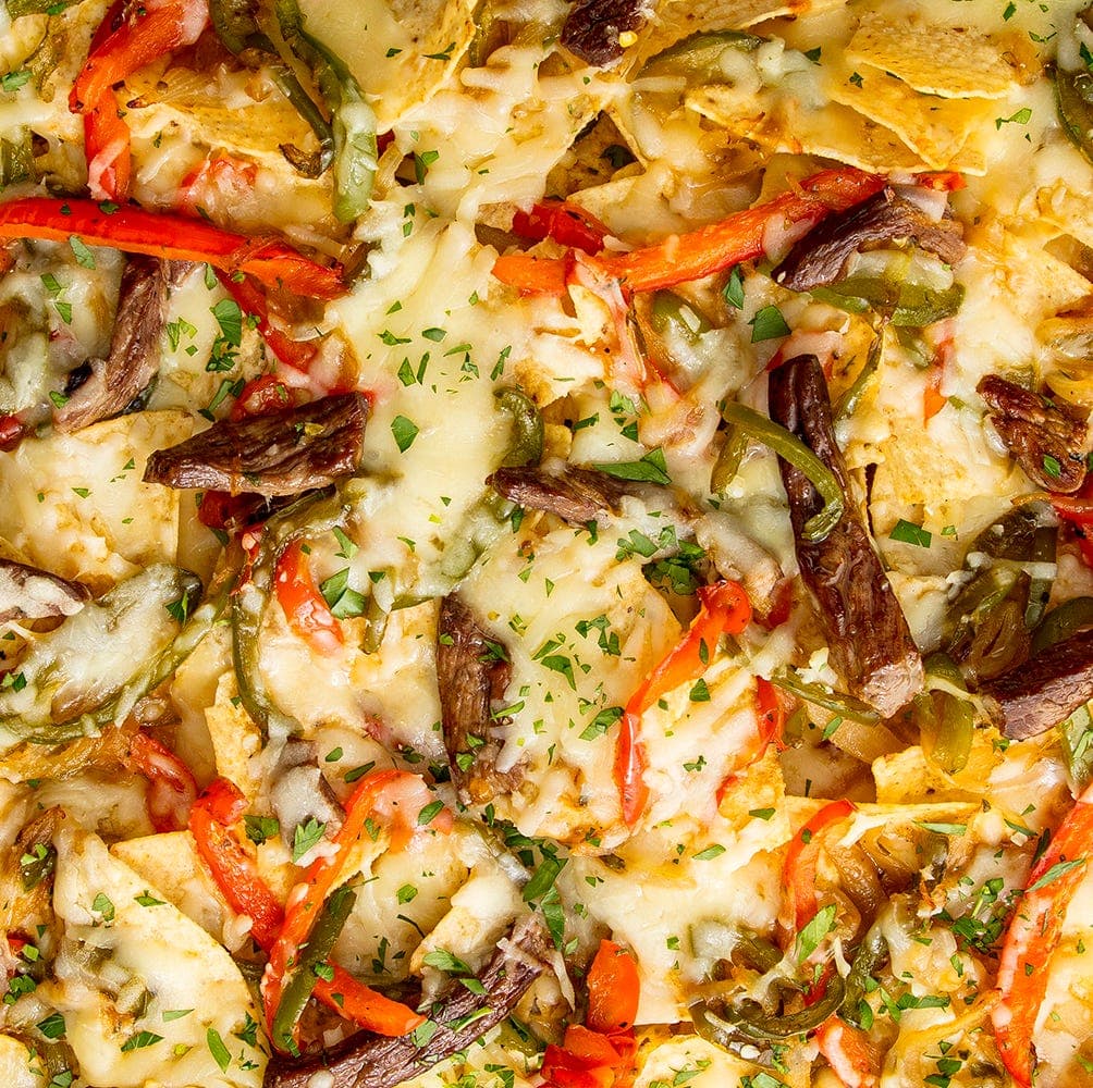Philly Cheesesteak Nachos