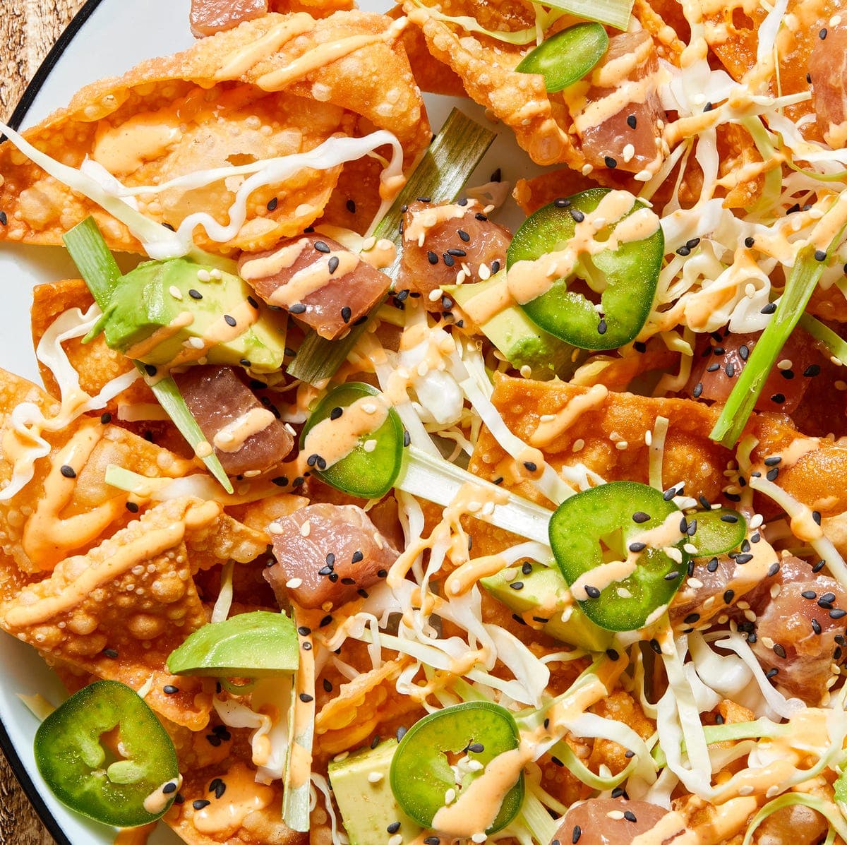 Spicy Ahi Tuna Nachos