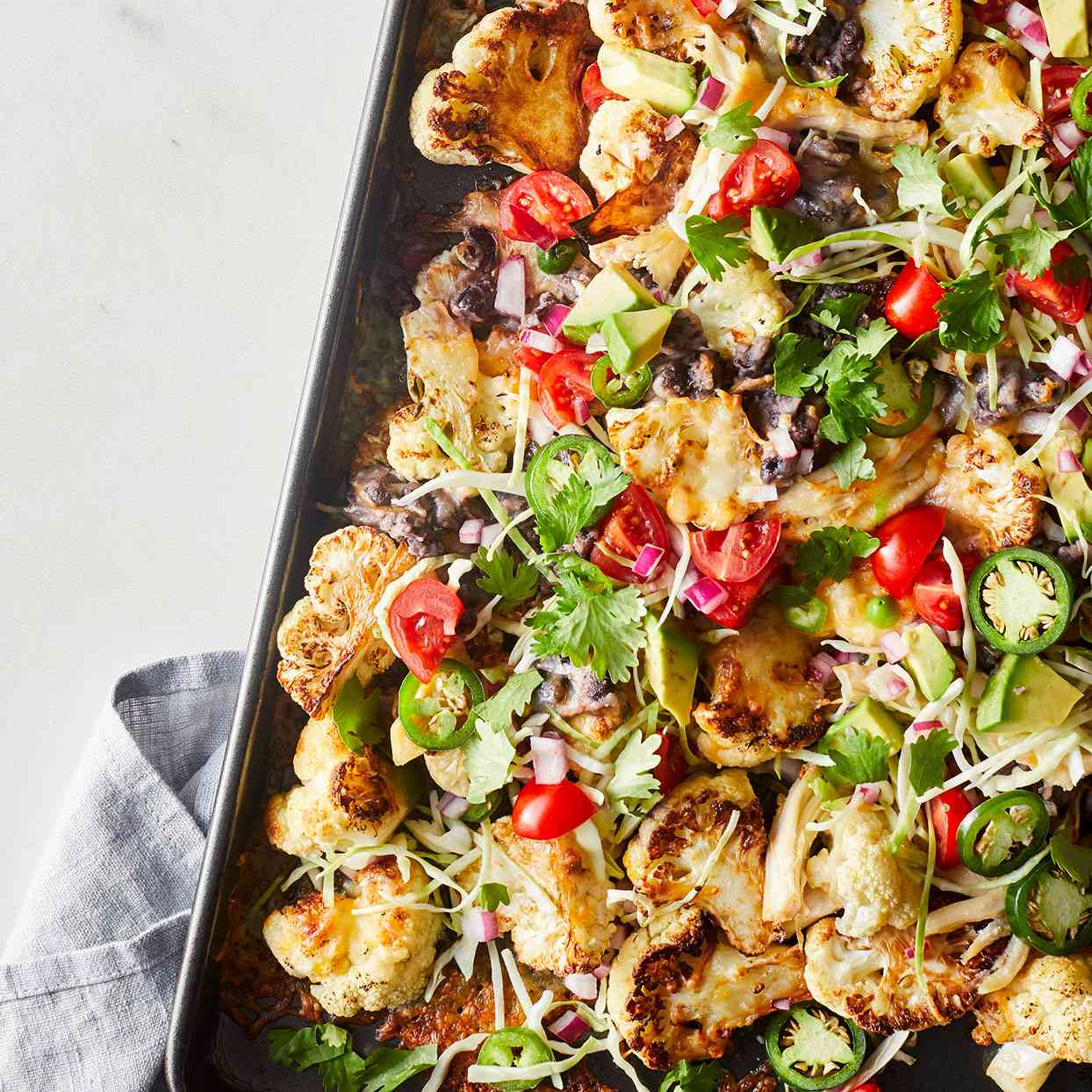 Cauliflower Chicken Nachos