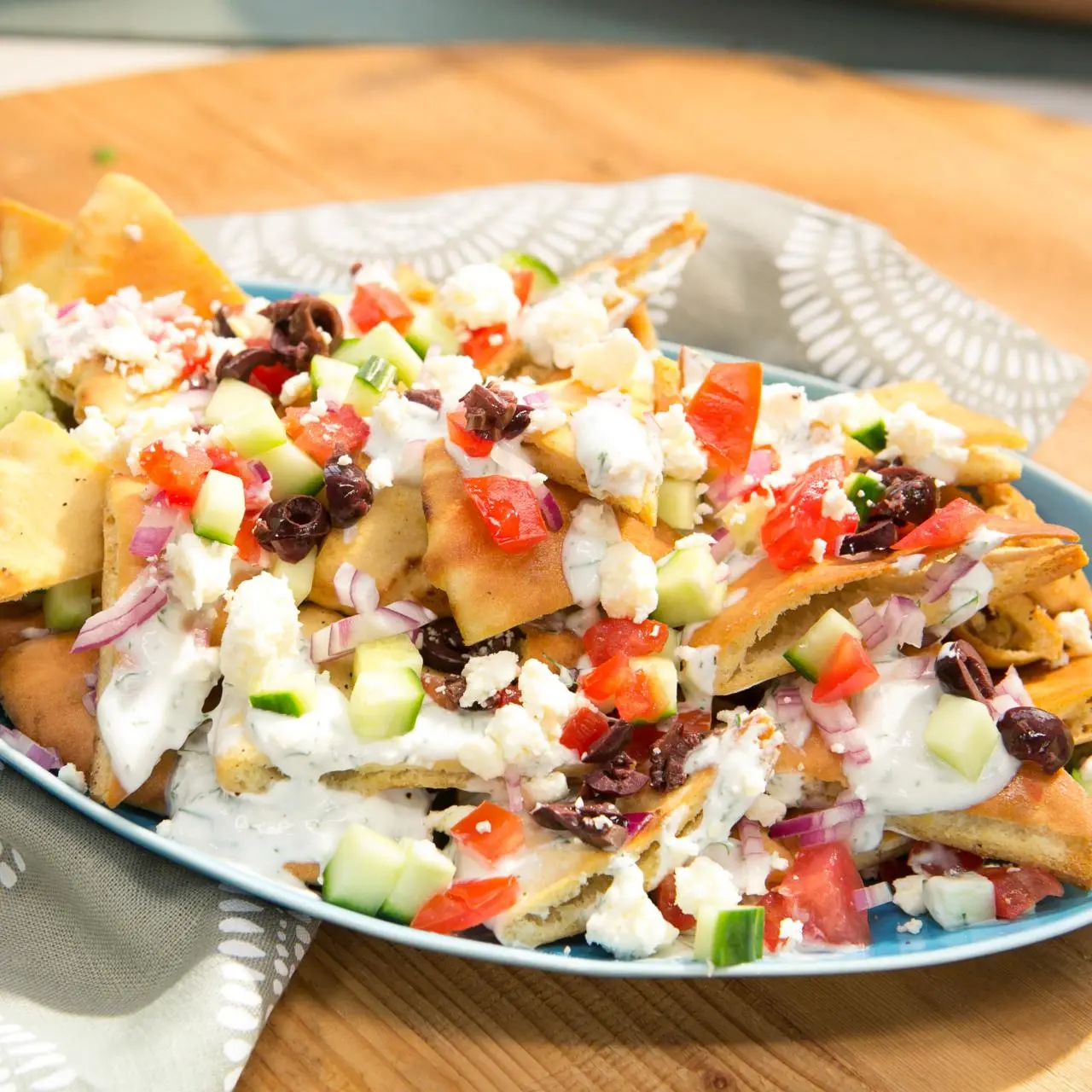 Greek Pita Nachos