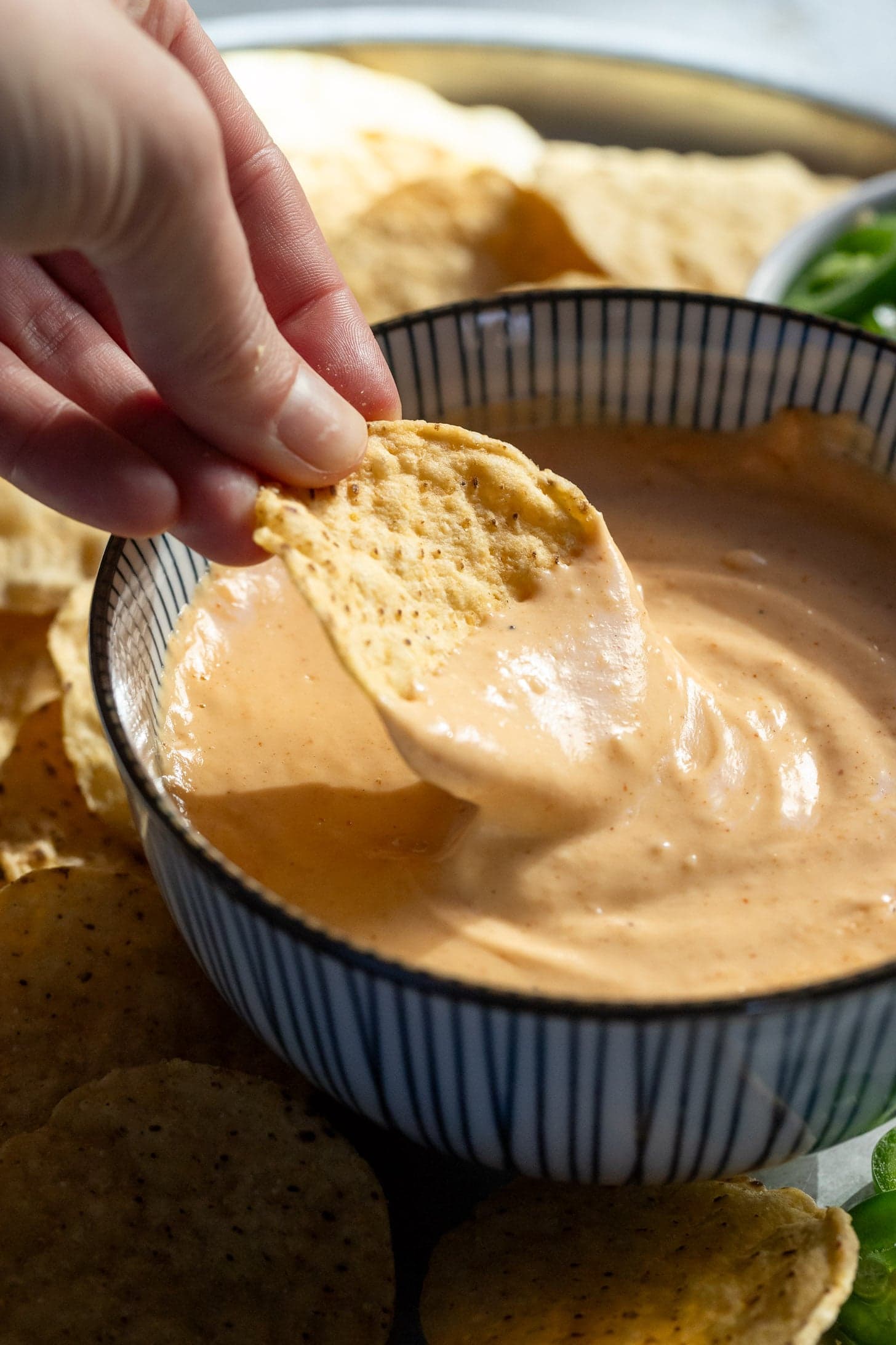 5-Minute Nacho Cheese Dip (so easy!)