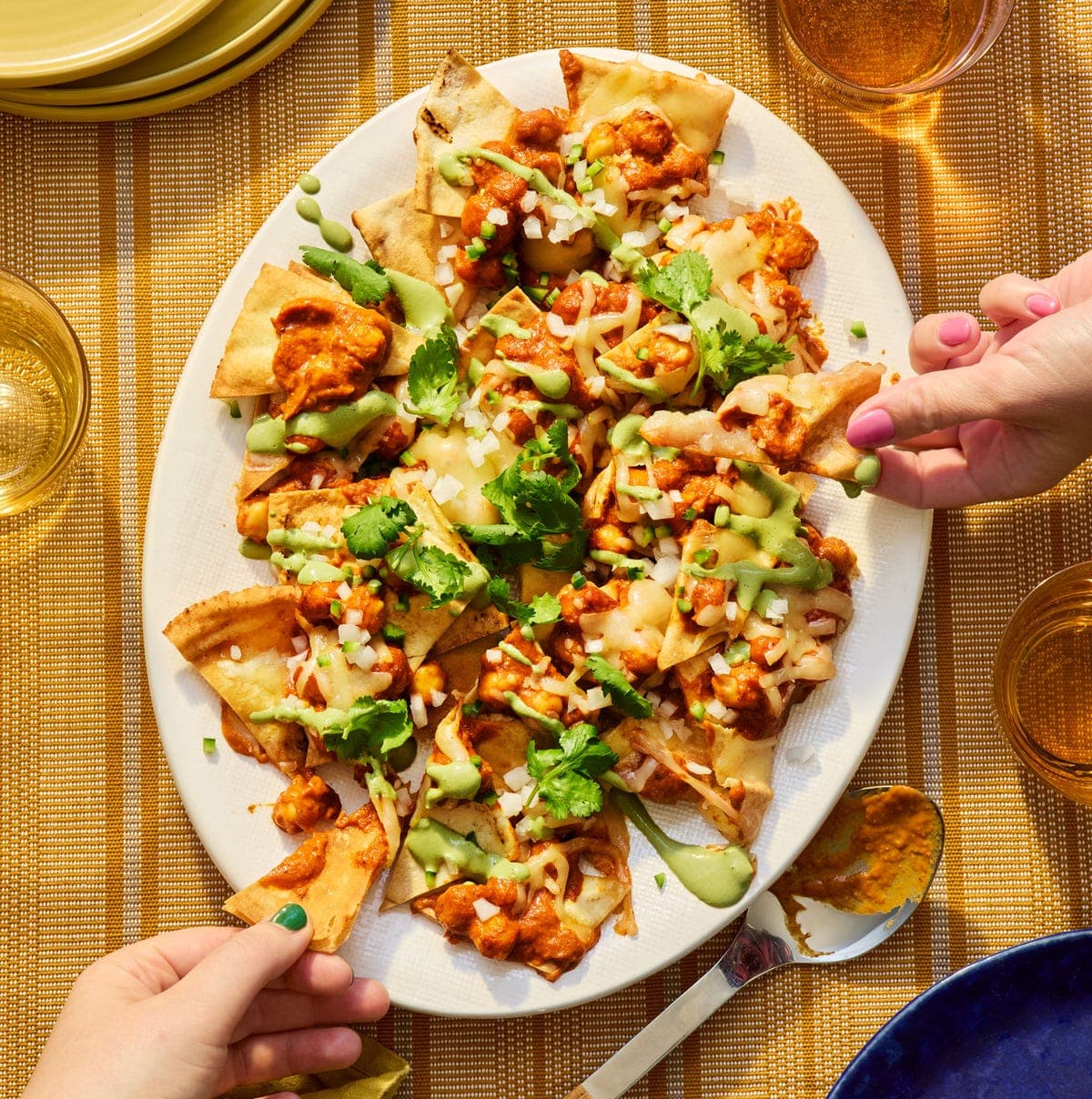 Chana Masala Nachos