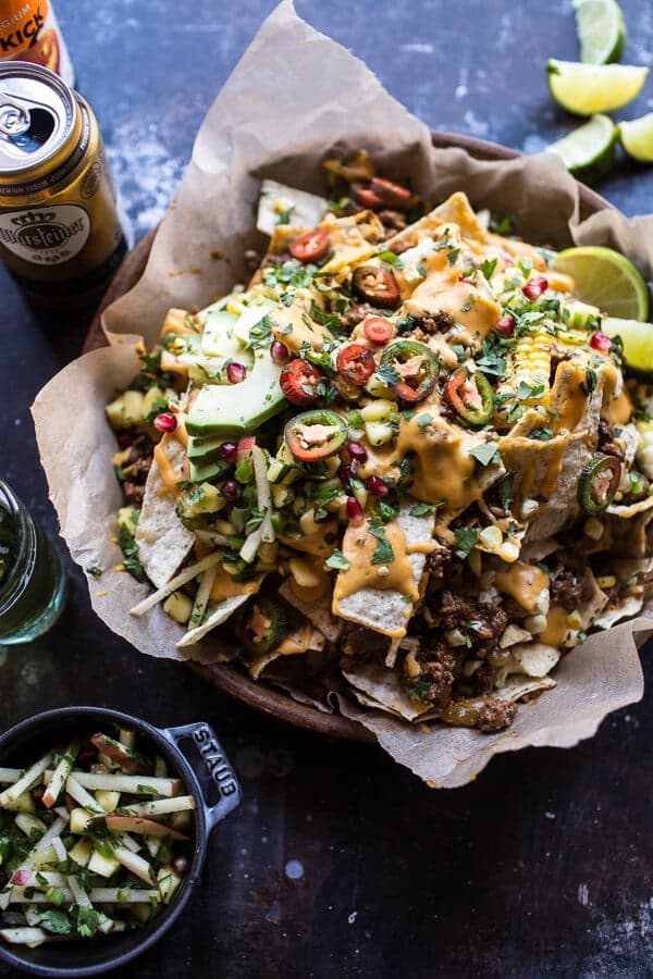 Easy Enchilada Beef Nachos.