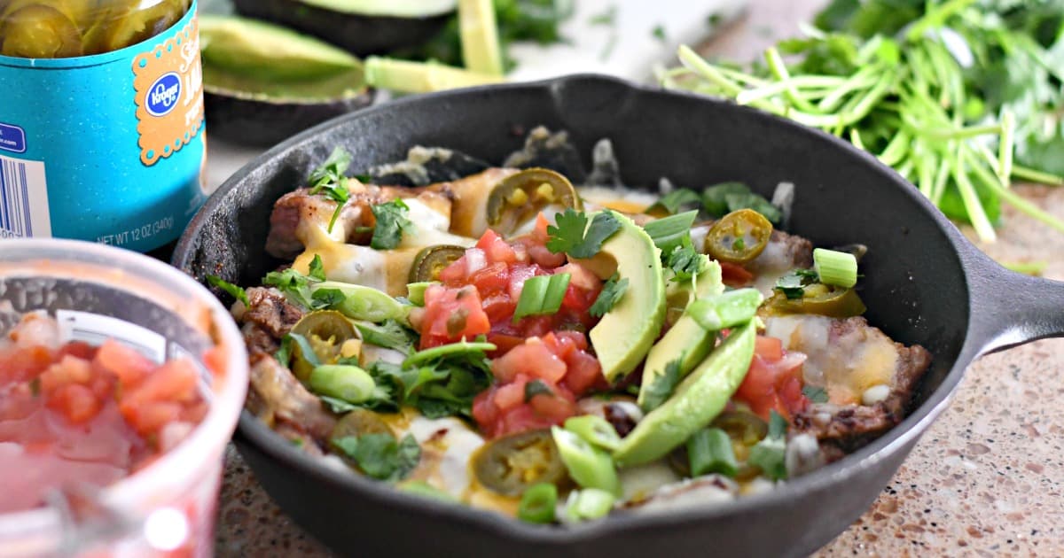 Keto Steak Skillet Nachos