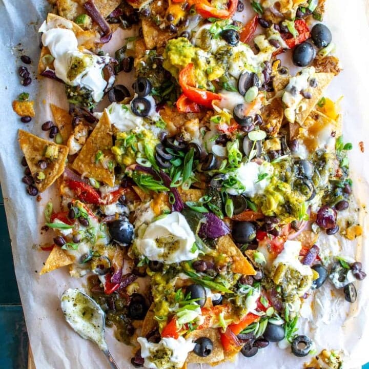 Roasted Veggie Fajita Nachos