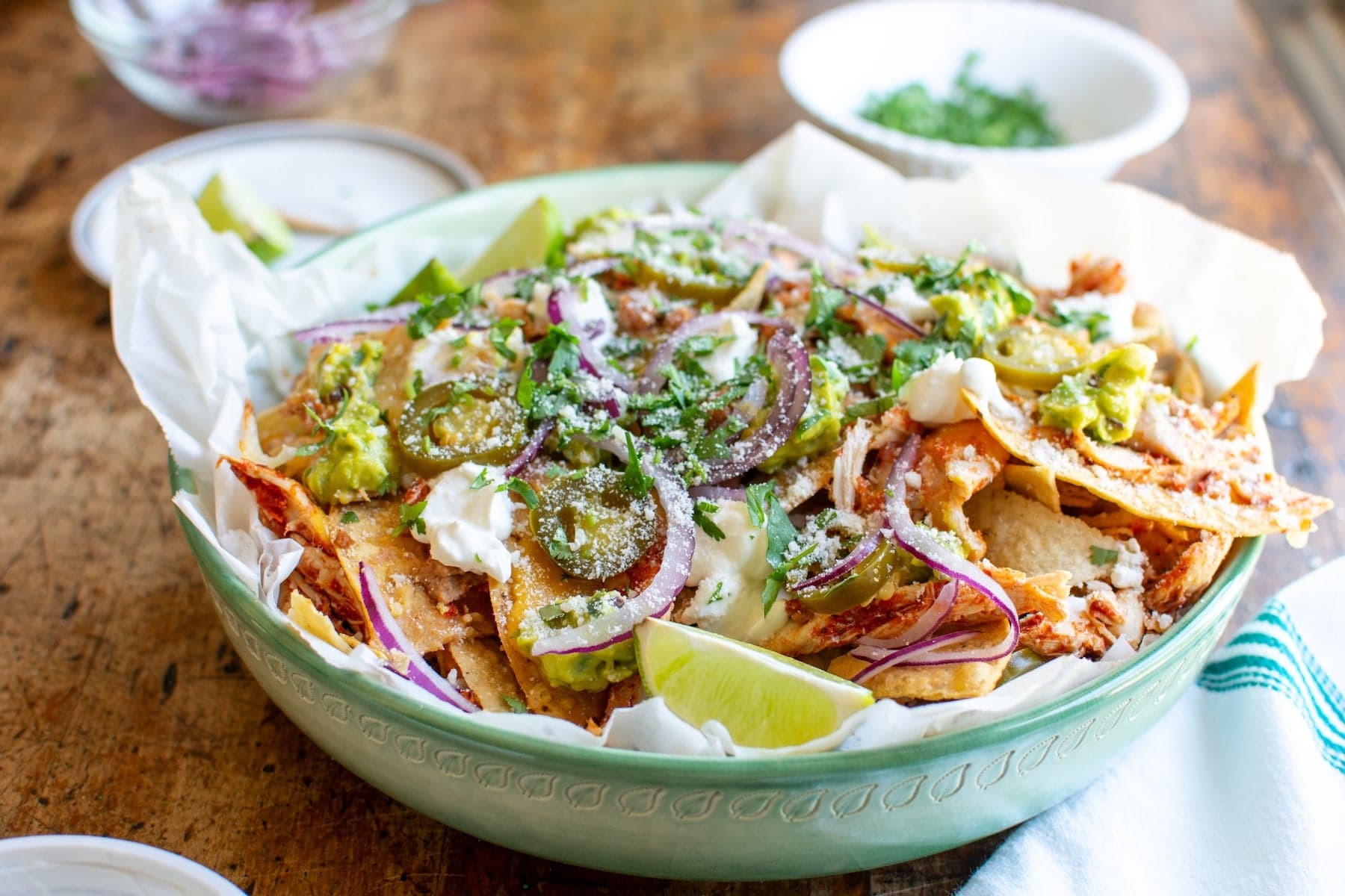 Sheet Pan Shredded Chicken Nachos Recipe