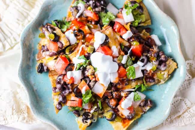 Vegetarian Nachos with Homemade Chips