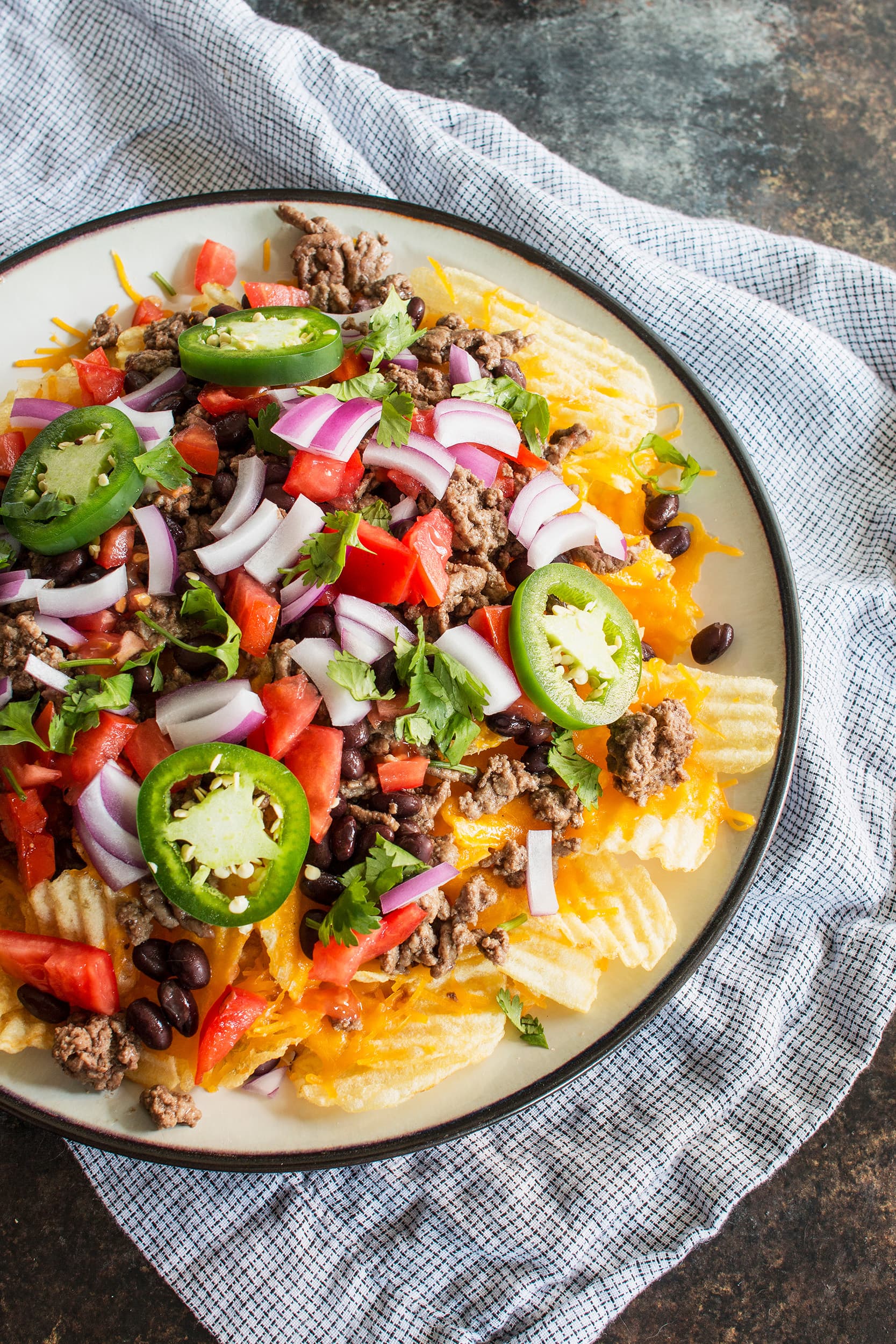 Easy Potato Chip Nachos