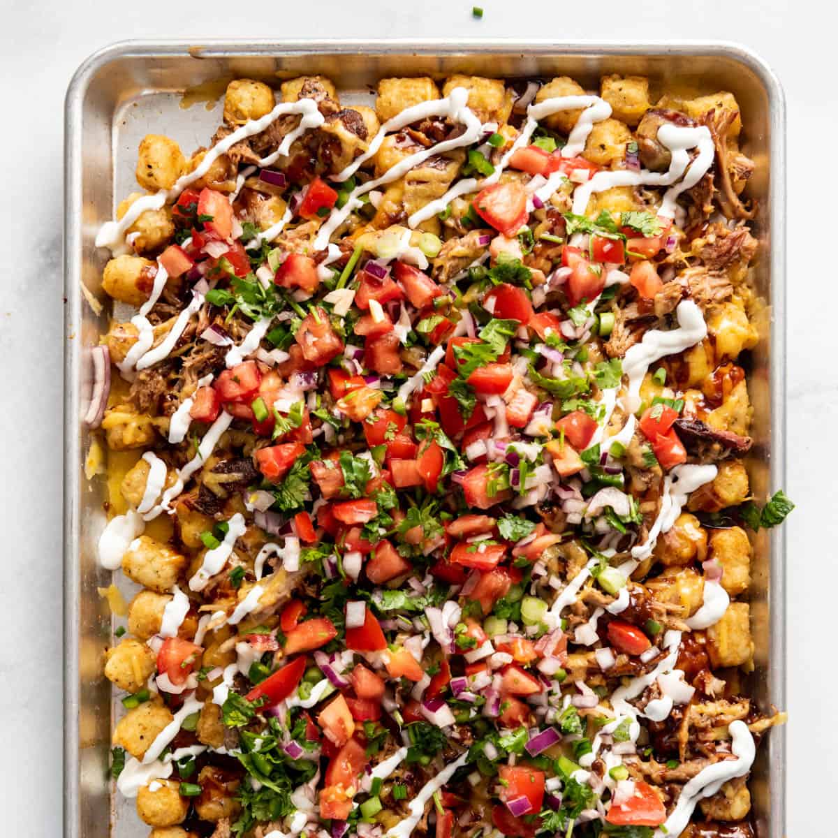 Loaded Tater Tot Nachos Recipe (Totchos!)