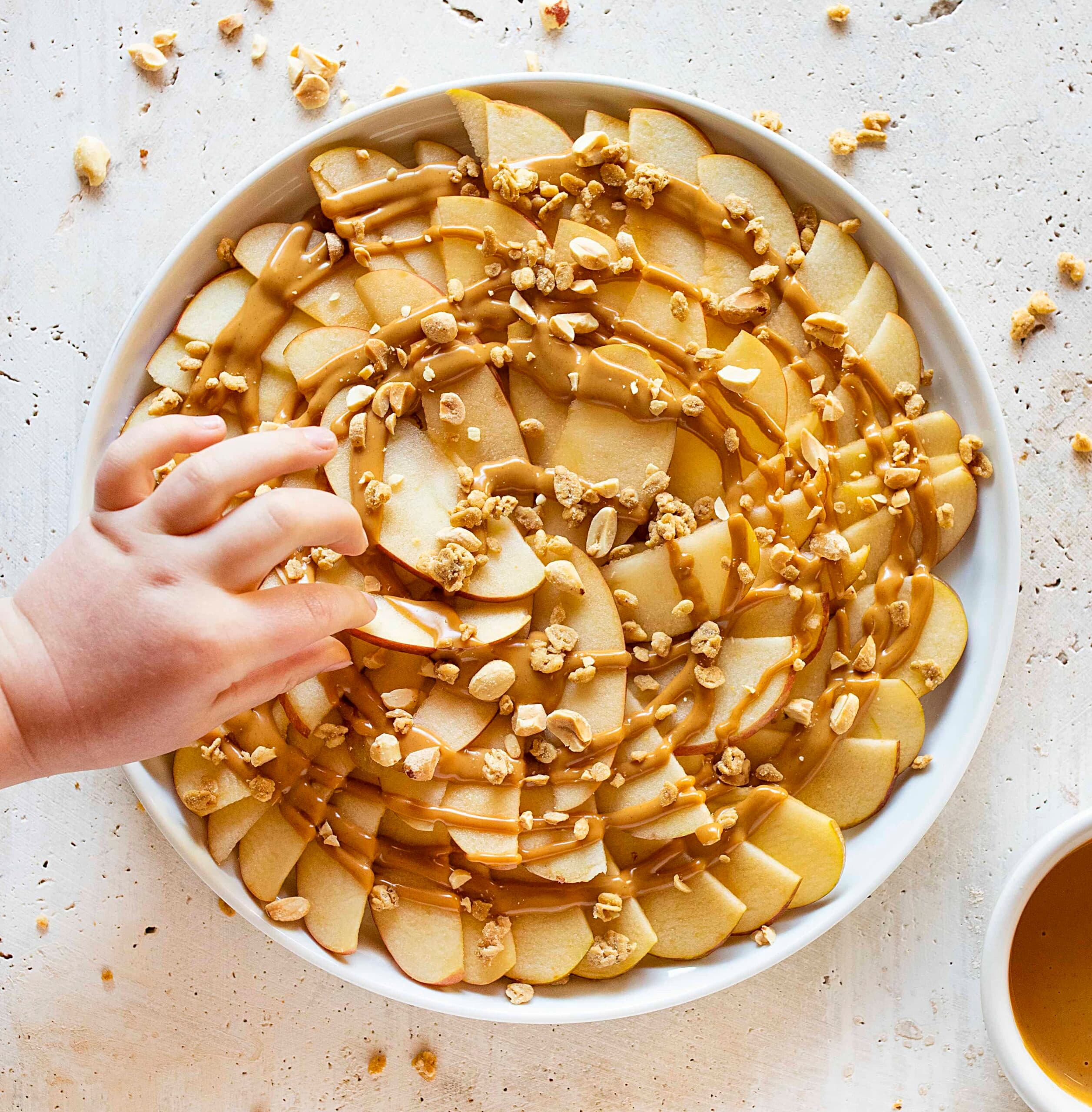 Apple Nachos with Peanut Butter
