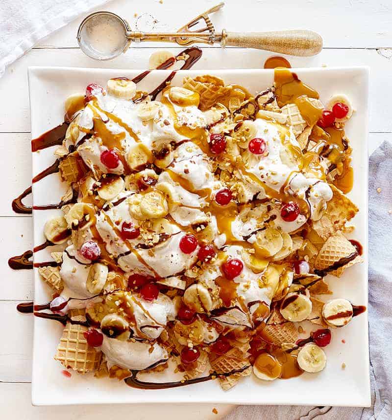 Banana Split Nachos