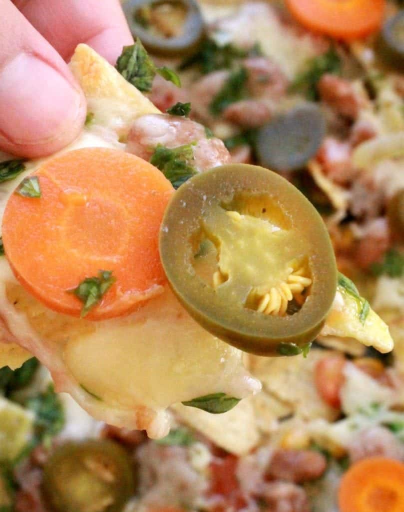 Baked Vegetarian Nachos