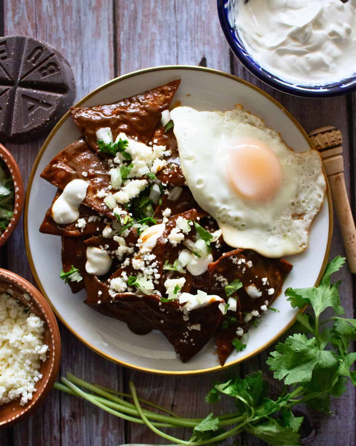 Chilaquiles de Mole (Mole Chilaquiles)
