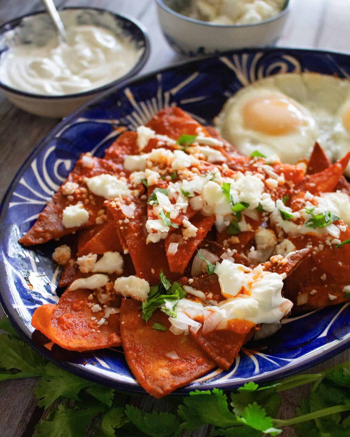 Chilaquiles Rojos (Red Chilaquiles)