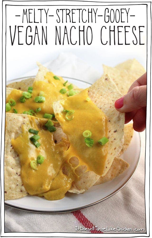 Melty Stretchy Gooey Vegan Nacho Cheese