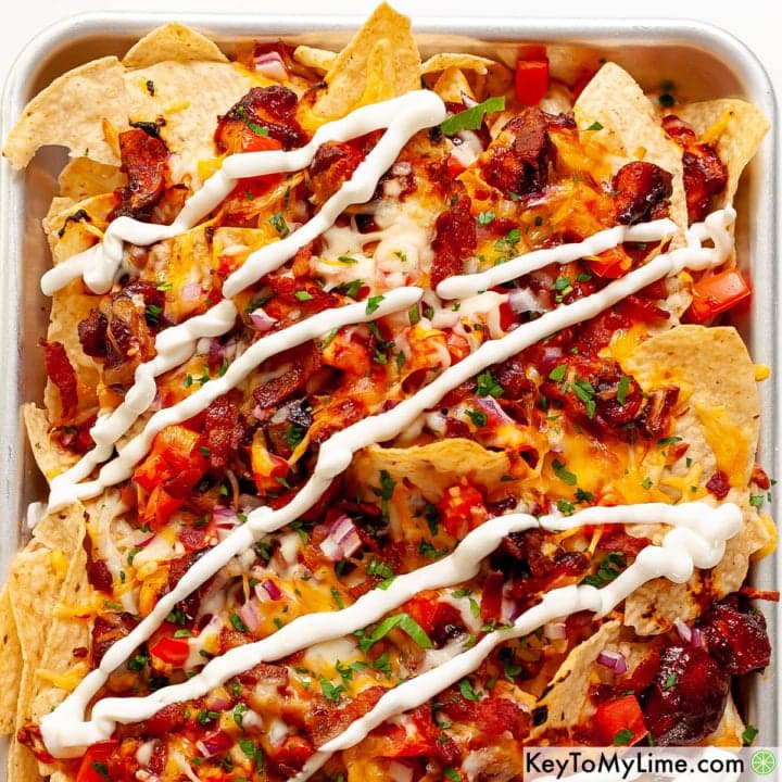BEST BBQ Chicken Nachos Recipe