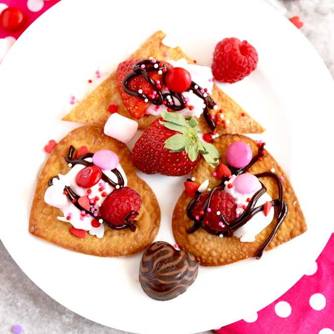 Valentine's Day Dessert Nachos