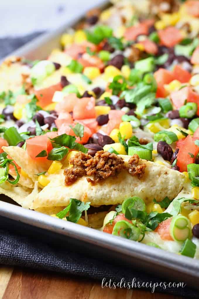 Taco-Style Sheet Pan Party Nachos