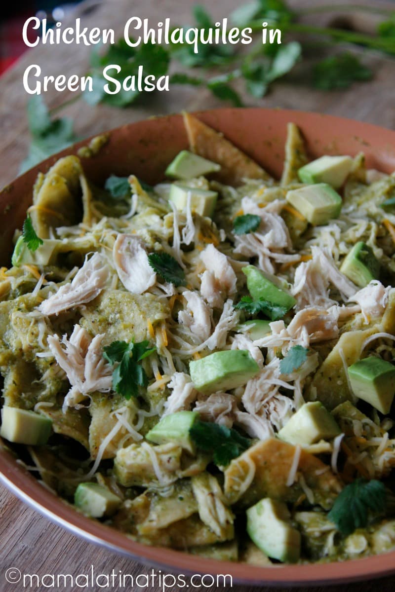 Chicken Chilaquiles in Green Salsa