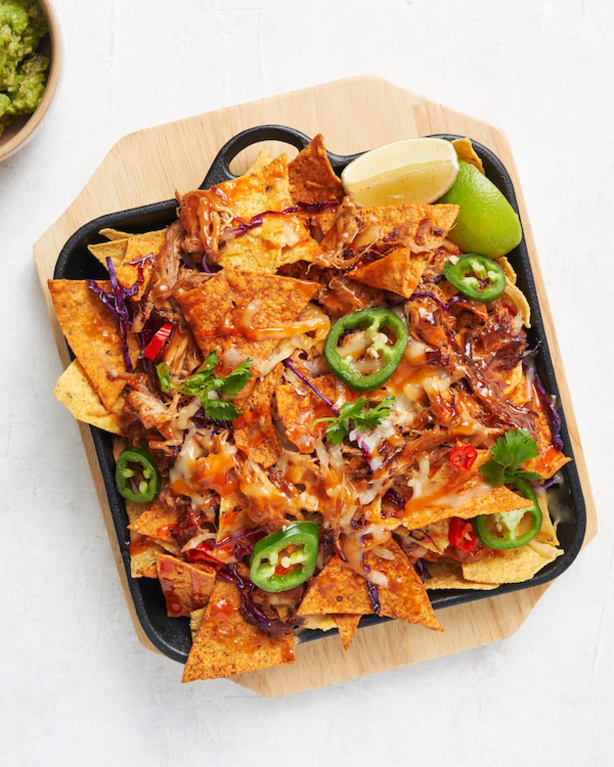 Sticky Chilli Ginger Pulled Pork Nachos | Marion's Kitchen