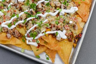 Mango Chicken Wonton Nachos