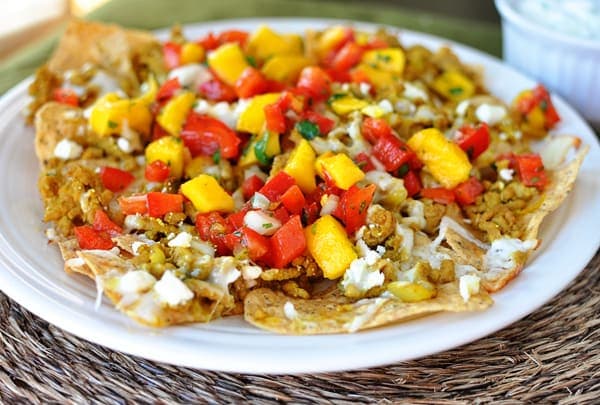 Curried Nachos with Mango Salsa