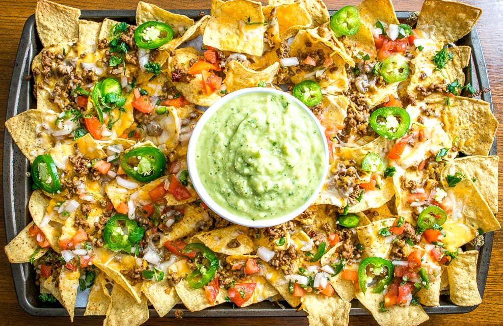 Spicy Ground Beef Nachos