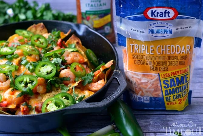 Spicy Blackened Shrimp Skillet Nachos