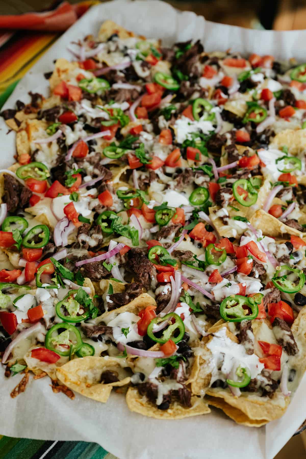 Carne Asada Nachos with Guacamole
