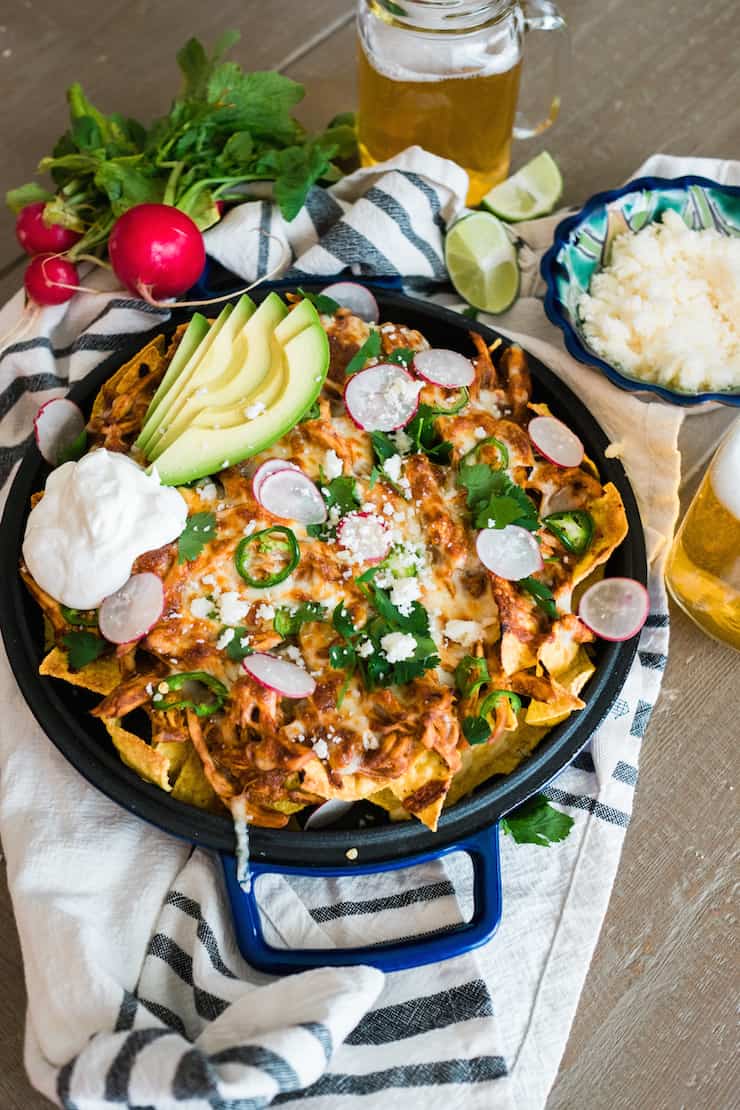 Chicken Mole Nachos