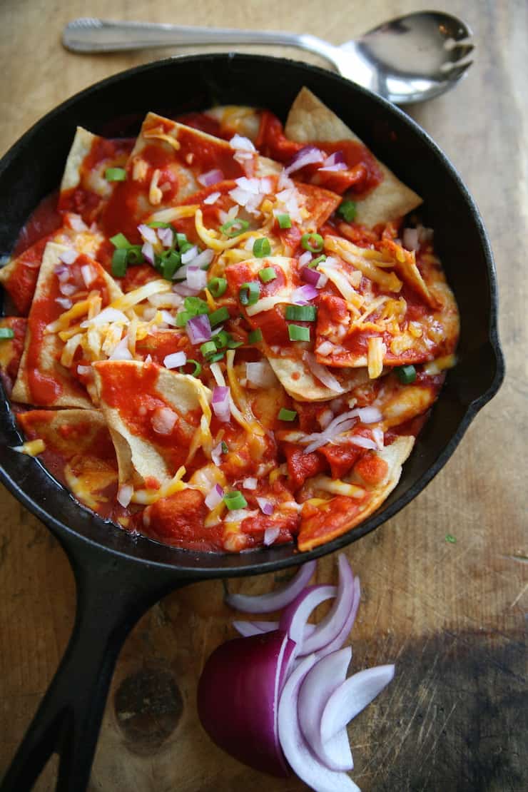Red Chile Chilaquiles