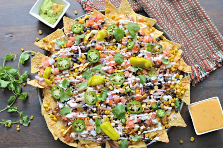 Smoked Pulled Pork Nachos on a Wood Pellet Grill