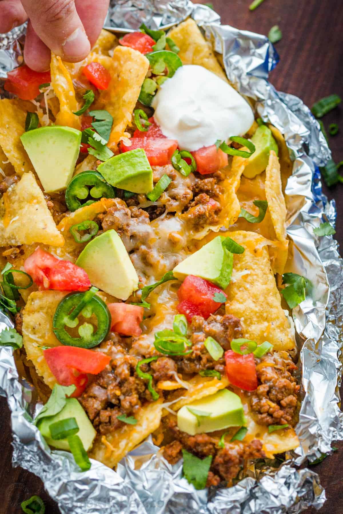 Foil Pack Baked Nachos