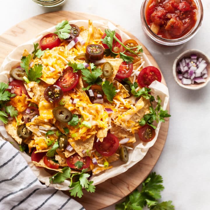 Loaded Air Fryer Nachos