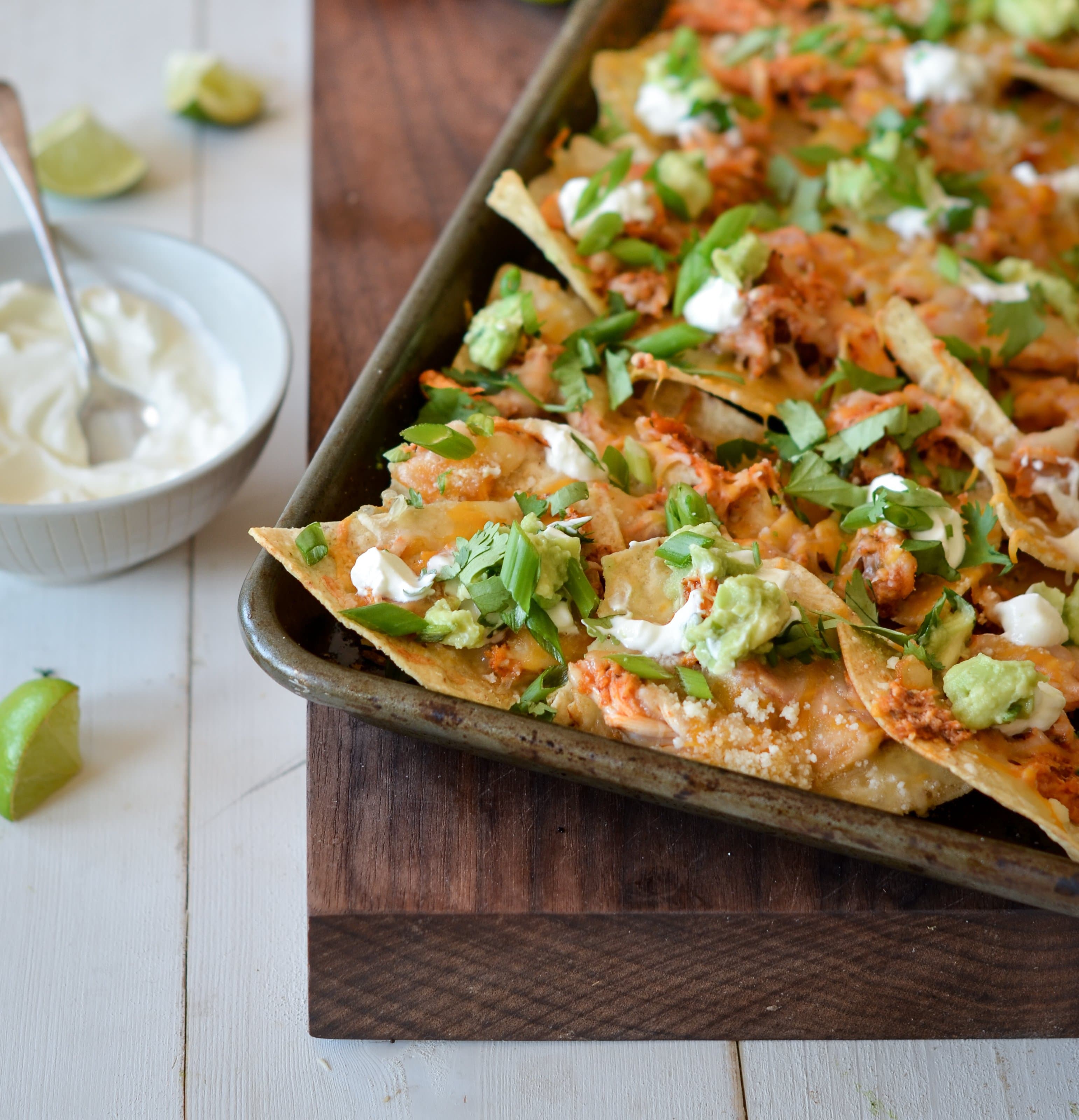 Sheet Pan Chicken Nachos