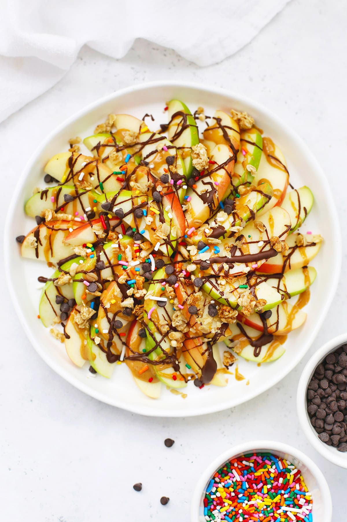 Apple Nachos (Vegan + Gluten-Free)