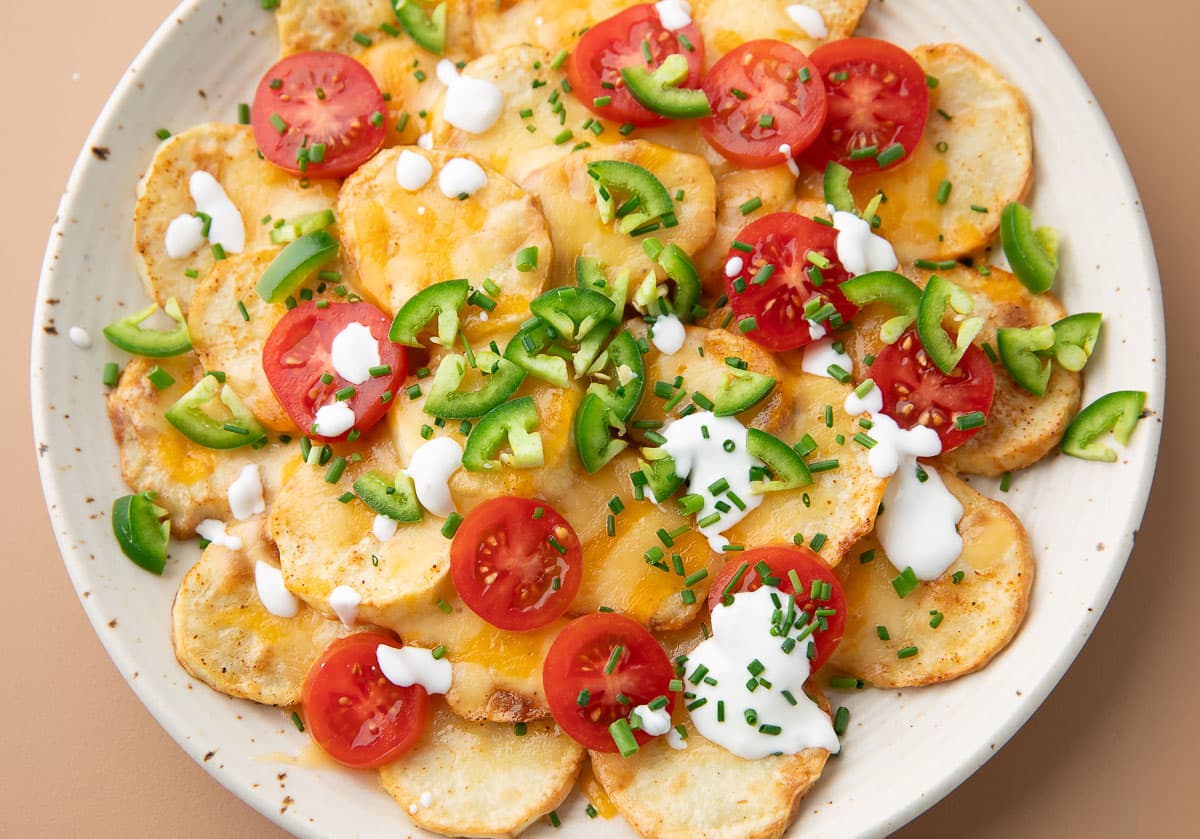 Vegetarian Irish Nachos