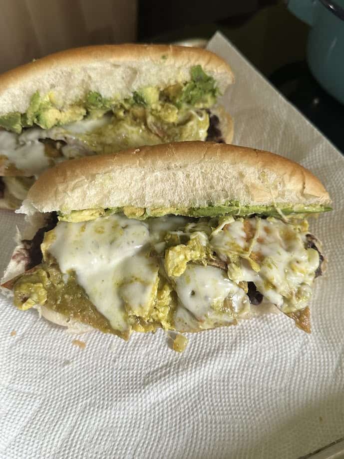 Torta de Chilaquiles Verdes